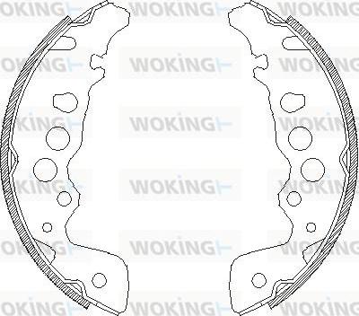 Woking Z4049.00 - Bremsbacke alexcarstop-ersatzteile.com