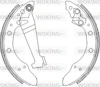 Woking Z4046.00 - Bremsbacke alexcarstop-ersatzteile.com