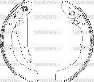 Woking Z4048.00 - Bremsbacke alexcarstop-ersatzteile.com