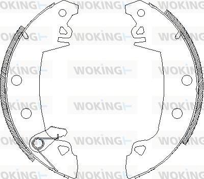 Woking Z4017.03 - Bremsbacke alexcarstop-ersatzteile.com