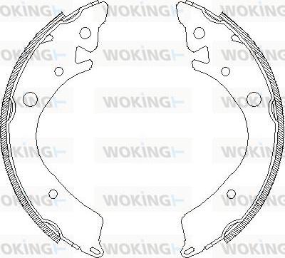 Woking Z4084.00 - Bremsbacke alexcarstop-ersatzteile.com