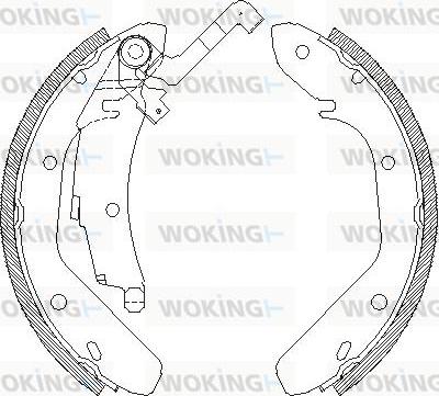 Woking Z4024.01 - Bremsbacke alexcarstop-ersatzteile.com