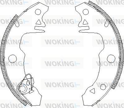 Woking Z4022.00 - Bremsbacke alexcarstop-ersatzteile.com