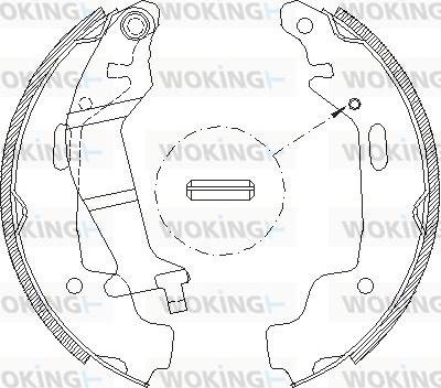 Woking Z4145.00 - Bremsbacke alexcarstop-ersatzteile.com