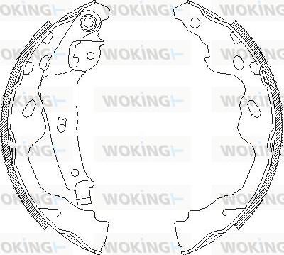 Woking Z4187.00 - Bremsbacke alexcarstop-ersatzteile.com