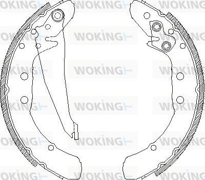 Woking Z4397.00 - Bremsbacke alexcarstop-ersatzteile.com