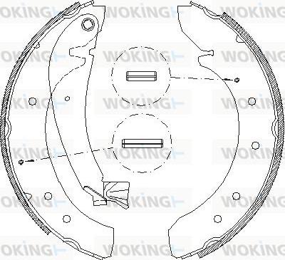 Woking Z4719.00 - Bremsbacke alexcarstop-ersatzteile.com