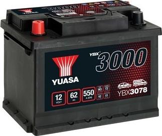 Yuasa YBX3078 - Starterbatterie alexcarstop-ersatzteile.com