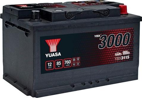 Yuasa YBX3115 - Starterbatterie alexcarstop-ersatzteile.com