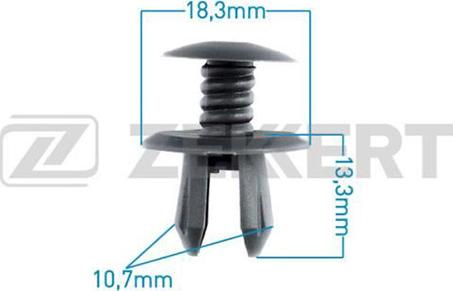 Zekkert BE-1034 - Clip, Zier / Schutzleiste alexcarstop-ersatzteile.com