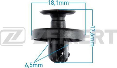 Zekkert BE-3495 - Clip, Zier / Schutzleiste alexcarstop-ersatzteile.com