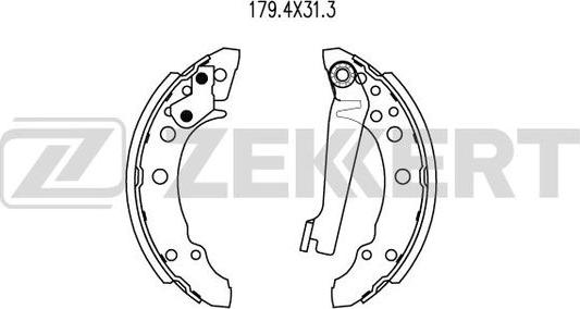 Zekkert BK-4471 - Bremsbackensatz alexcarstop-ersatzteile.com