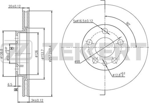 Spidan 82335 - Bremsscheibe alexcarstop-ersatzteile.com