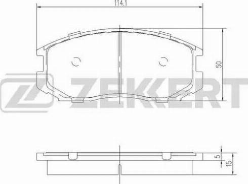 Zekkert BS-1953 - Bremsbelagsatz, Scheibenbremse alexcarstop-ersatzteile.com