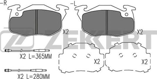 Zekkert BS-1567 - Bremsbelagsatz, Scheibenbremse alexcarstop-ersatzteile.com