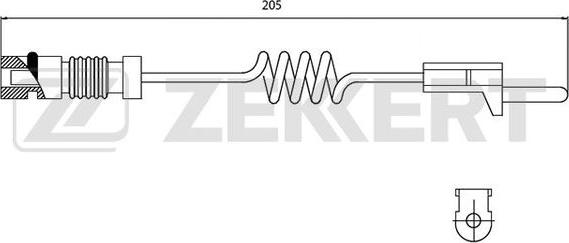 Zekkert BS-8014 - Warnkontakt, Bremsbelagverschleiß alexcarstop-ersatzteile.com