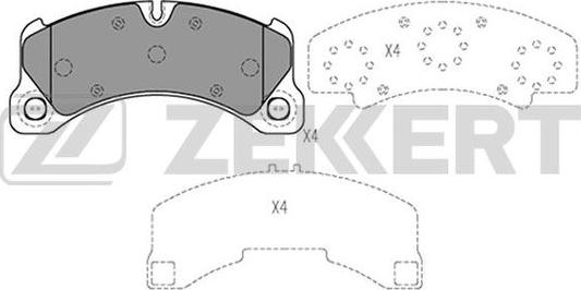 Zekkert BS-2459 - Bremsbelagsatz, Scheibenbremse alexcarstop-ersatzteile.com