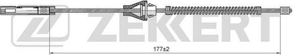 Zekkert BZ-1039 - Seilzug, Feststellbremse alexcarstop-ersatzteile.com