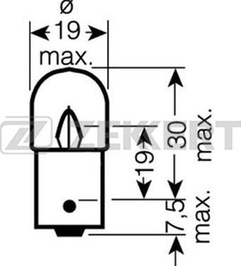 Zekkert LP-1077 - Glühlampe, Kennzeichenleuchte alexcarstop-ersatzteile.com