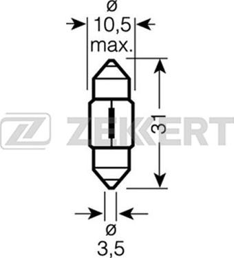 Zekkert LP-1106 - Glühlampe, Innenraumleuchte alexcarstop-ersatzteile.com