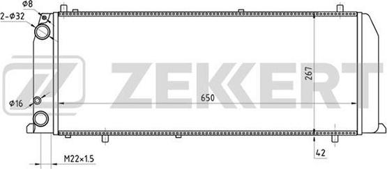 Zekkert MK-1020 - Kühler, Motorkühlung alexcarstop-ersatzteile.com