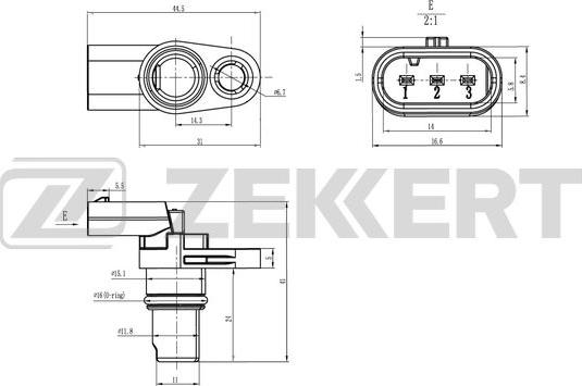 Zekkert SE-5050 - Sensor, Nockenwellenposition alexcarstop-ersatzteile.com