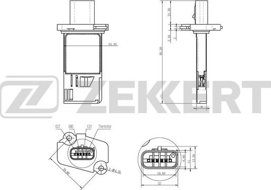 Zekkert SE-1006 - Luftmassenmesser alexcarstop-ersatzteile.com