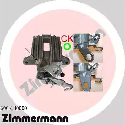 Zimmermann 600.4.10000 - Bremssattel alexcarstop-ersatzteile.com