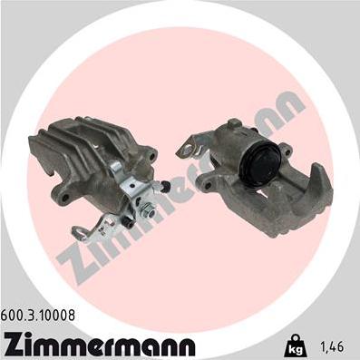 Zimmermann 600.3.10008 - Bremssattel alexcarstop-ersatzteile.com