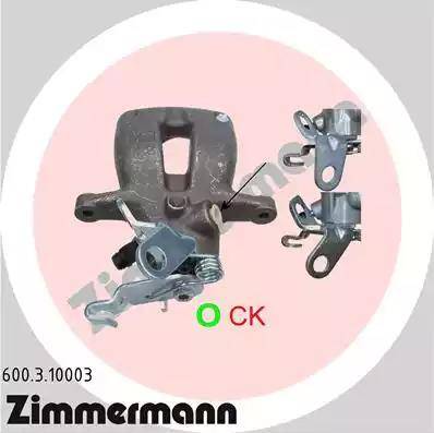 Zimmermann 600.3.10003 - Bremssattel alexcarstop-ersatzteile.com