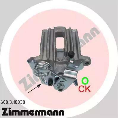 Zimmermann 600.3.10030 - Bremssattel alexcarstop-ersatzteile.com