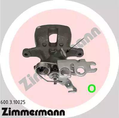 Zimmermann 600.3.10025 - Bremssattel alexcarstop-ersatzteile.com