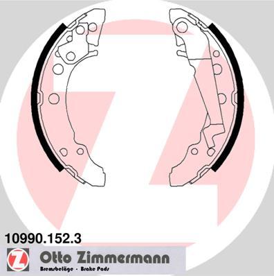 Zimmermann 10990.152.3 - Bremsbackensatz alexcarstop-ersatzteile.com