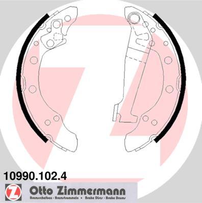 Zimmermann 10990.102.4 - Bremsbackensatz alexcarstop-ersatzteile.com