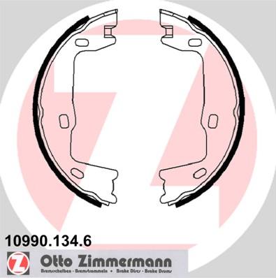 Zimmermann 10990.134.6 - Bremsbackensatz, Feststellbremse alexcarstop-ersatzteile.com