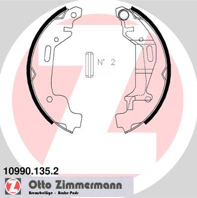 Zimmermann 10990.135.2 - Bremsbackensatz alexcarstop-ersatzteile.com