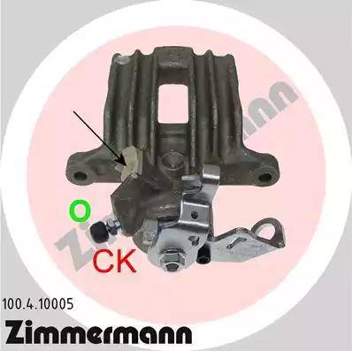 Zimmermann 100.4.10005 - Bremssattel alexcarstop-ersatzteile.com