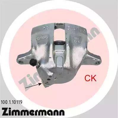 Zimmermann 100.1.10119 - Bremssattel alexcarstop-ersatzteile.com