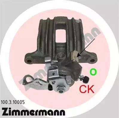 Zimmermann 100.3.10005 - Bremssattel alexcarstop-ersatzteile.com