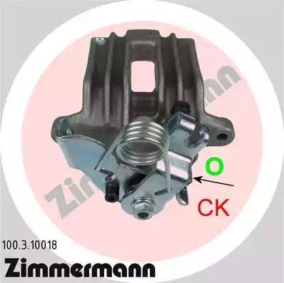 Zimmermann 100.3.10018 - Bremssattel alexcarstop-ersatzteile.com