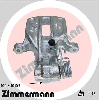 Zimmermann 100.3.10103 - Bremssattel alexcarstop-ersatzteile.com