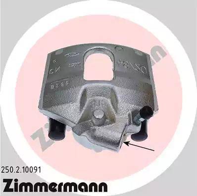 Zimmermann 250.2.10091 - Bremssattel alexcarstop-ersatzteile.com