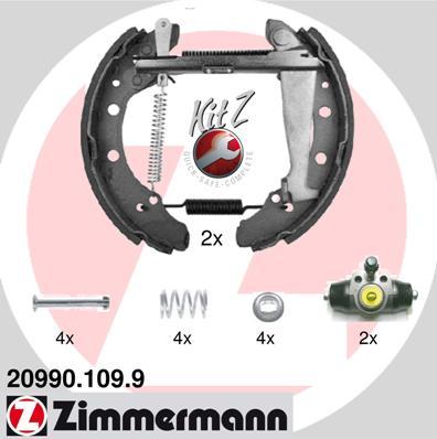 Zimmermann 20990.109.9 - Bremsbackensatz alexcarstop-ersatzteile.com