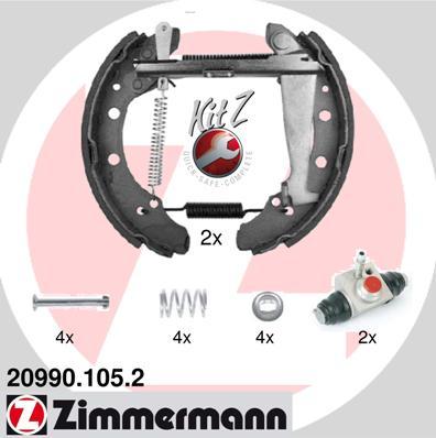 Zimmermann 20990.105.2 - Bremsbackensatz alexcarstop-ersatzteile.com