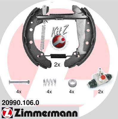 Zimmermann 20990.106.0 - Bremsbackensatz alexcarstop-ersatzteile.com