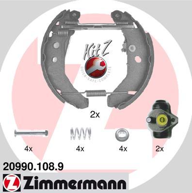 Zimmermann 20990.108.9 - Bremsbackensatz alexcarstop-ersatzteile.com