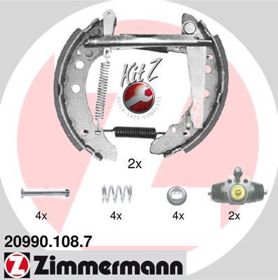 Zimmermann 20990.108.7 - Bremsbackensatz alexcarstop-ersatzteile.com