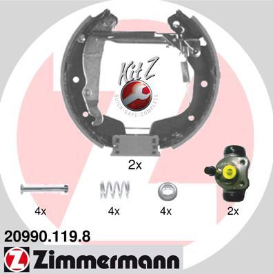 Zimmermann 20990.119.8 - Bremsbackensatz alexcarstop-ersatzteile.com