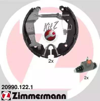 Zimmermann 20990.122.1 - Bremsbackensatz alexcarstop-ersatzteile.com