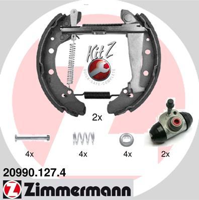 Zimmermann 20990.127.4 - Bremsbackensatz alexcarstop-ersatzteile.com